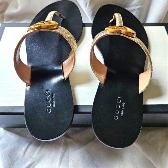 GUCCI GG Marmont Sandals Size 37 - Picture 4 of 12